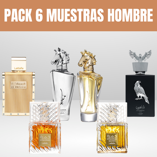 PACK 6 MUESTRAS HOMBRE